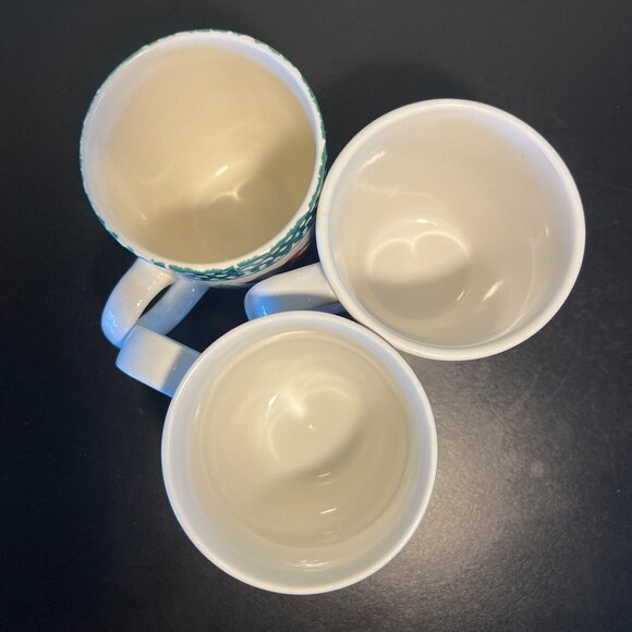 Lot of 3 Snowmen and Santa Claus  Winter Ceramic Mugs - Picture 11 of 14